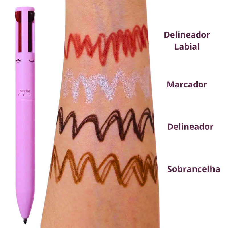 Caneta Maquiadora 4 em 1 Beauty Blend Pen™ + Brinde exclusivo