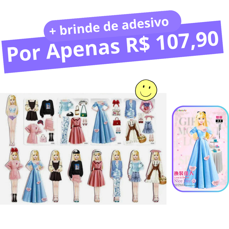 Roupas de Boneca Magnética - Magnetic Dress™ Original