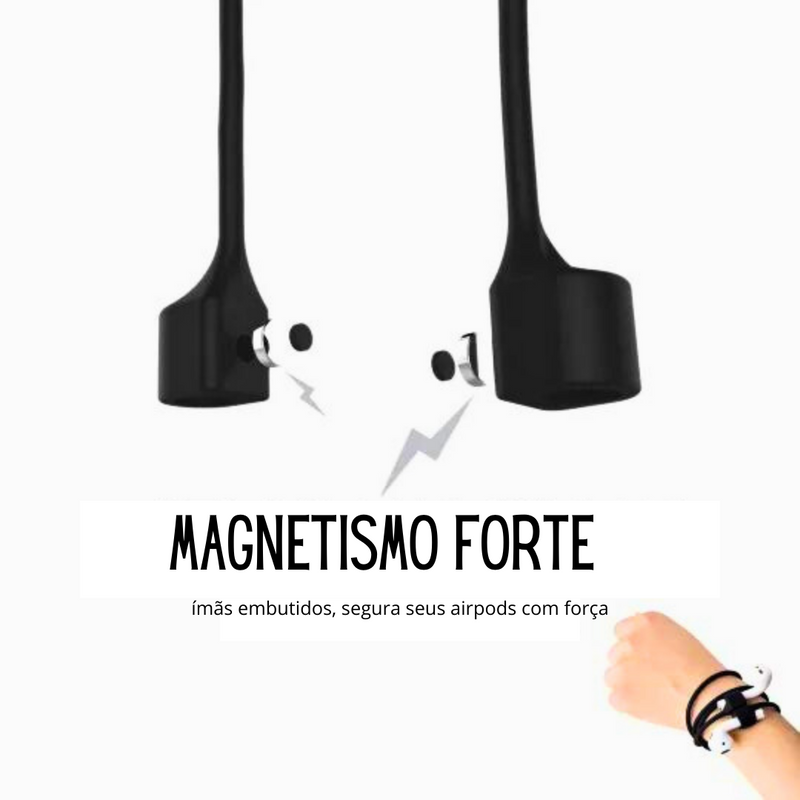 Anti-Perda Magnético para Airpods - Alça de pescoço (adequada para todos os Airpods)