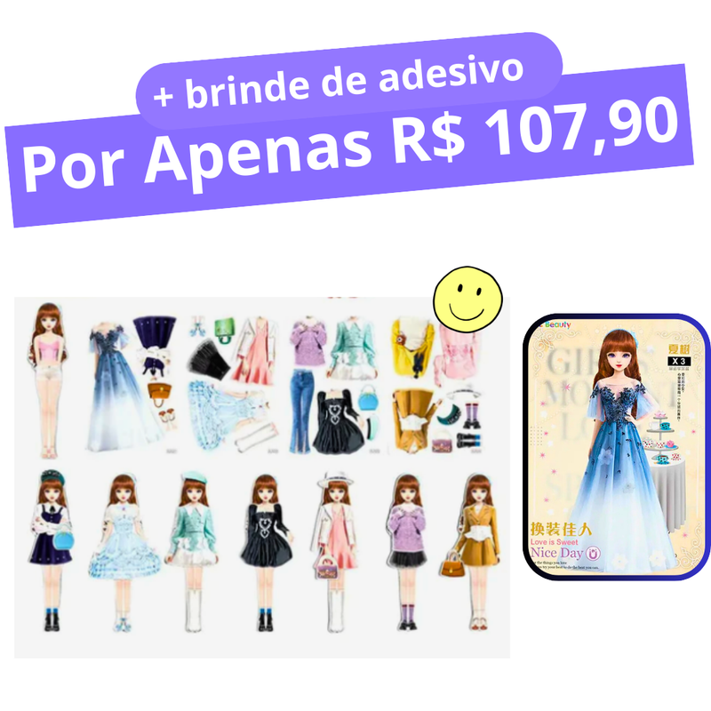 Roupas de Boneca Magnética - Magnetic Dress™ Original