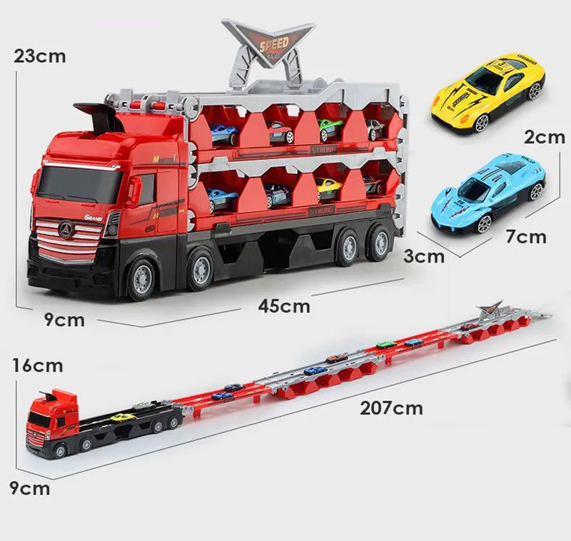 Caminhão multi-tarefas - Big Truck™ + 6 carrinhos de Brinde