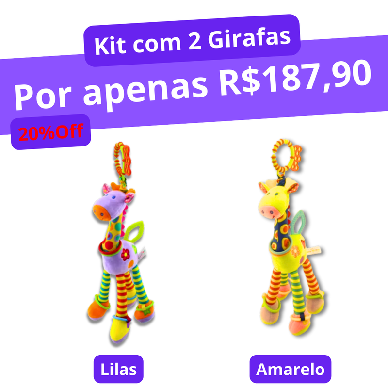 Girafa Mordedor Sensorial - GigiAlegria™