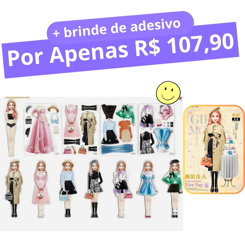 Roupas de Boneca Magnética - Magnetic Dress™ Original