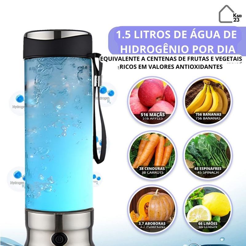 Filtro de Água Elétrico Gerador de Hidrogênio - PureHydroGen - Ksa23