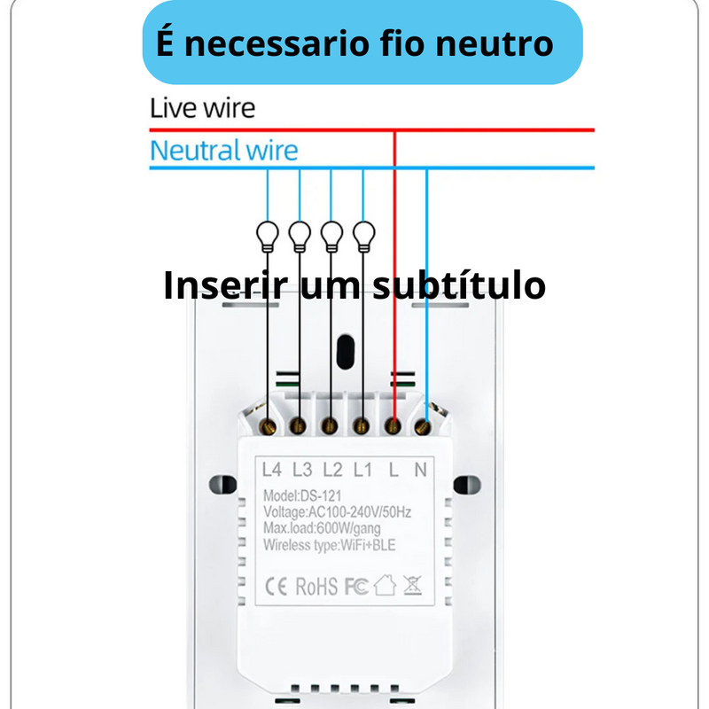 Interruptor Inteligente SmartLife™ + Brinde especial