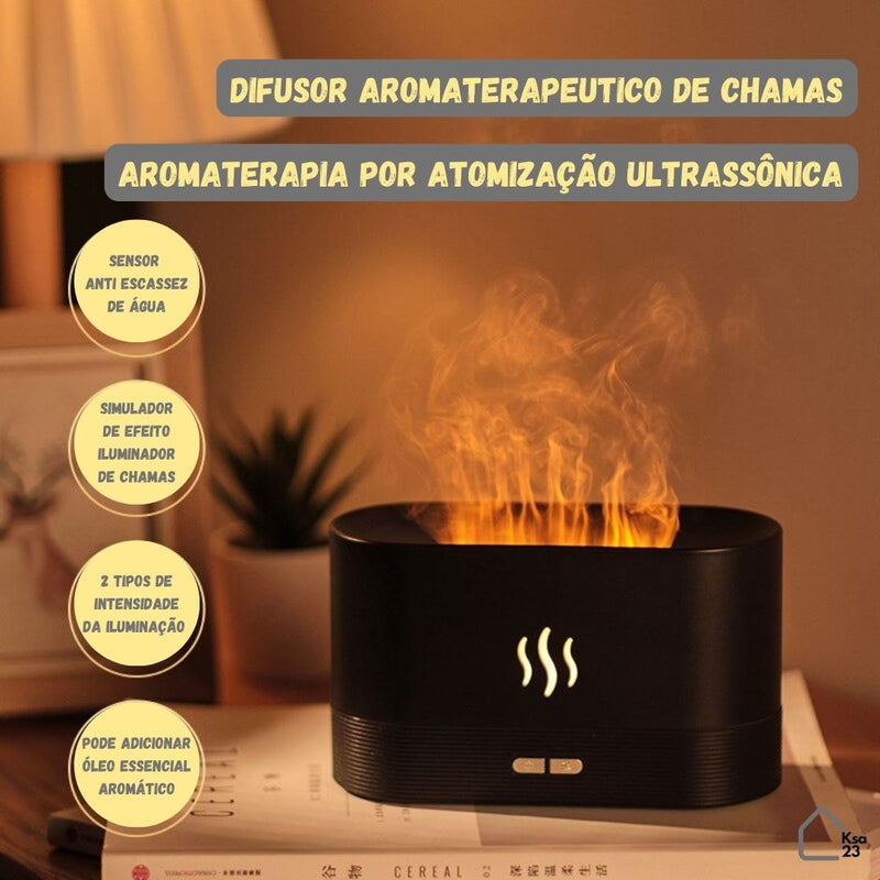 Umidificador e Difusor de Aromas 7 cores FLAMEDISOR - Ksa23