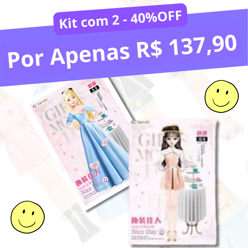 Roupas de Boneca Magnética - Magnetic Dress™ Original