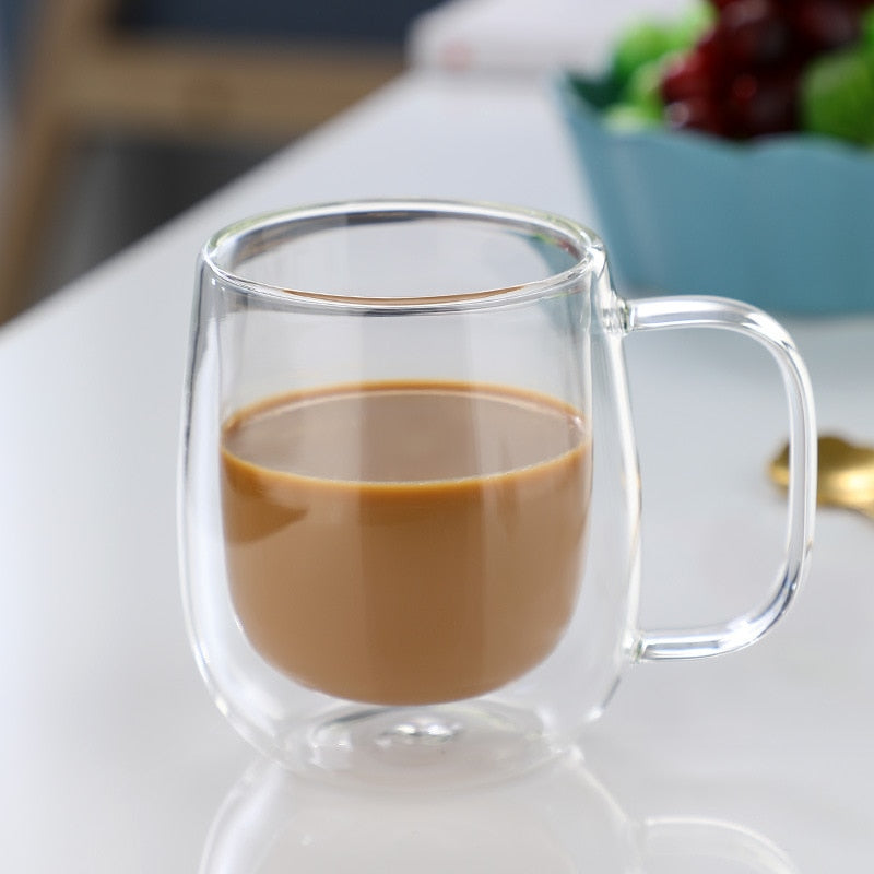 Caneca de vidro borosilicato Double Glass™ - Ksa23