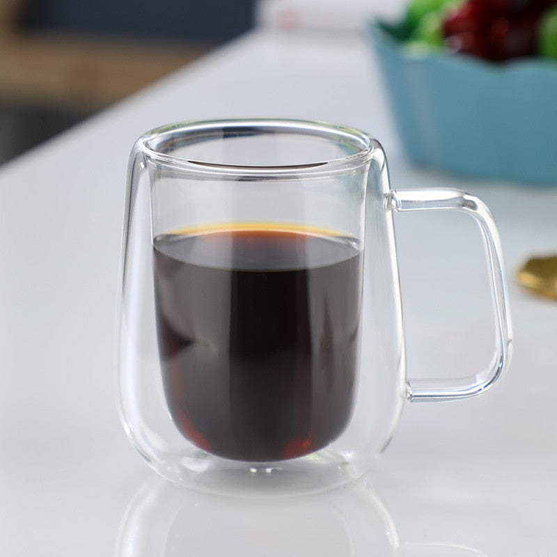 Caneca de vidro borosilicato Double Glass™ - Ksa23