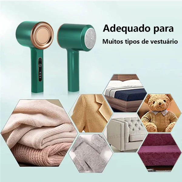 Removedor de Fiapos Elétrico Ksa23™ + 2 Lâminas de Brinde