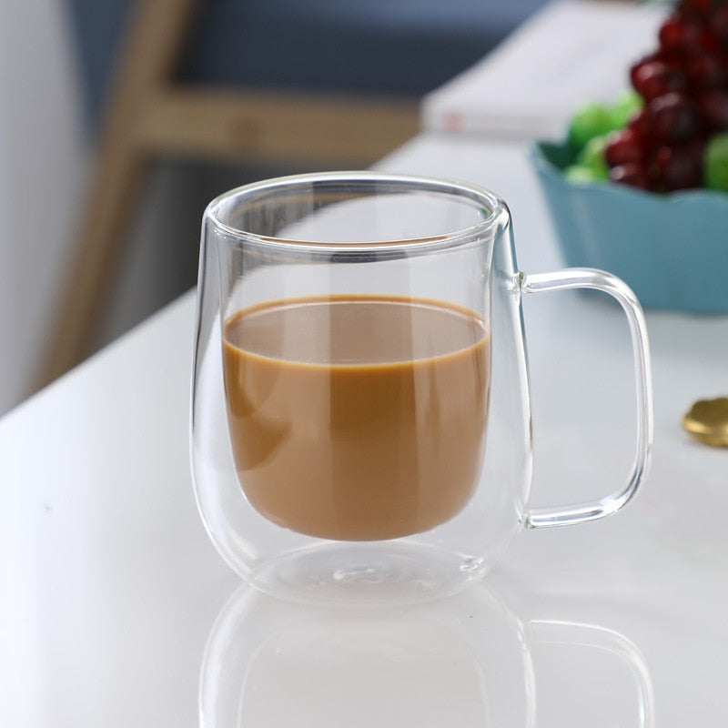 Caneca de vidro borosilicato Double Glass™ - Ksa23